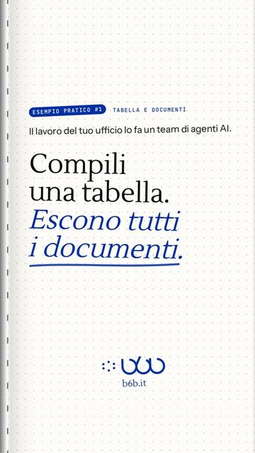 Pagina di apertura dell'esempio pratico 1: Compili una tabella, escono tutti i documenti.