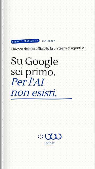 Pagina di apertura dell'esempio pratico 7: Il tuo sito è invisibile agli agenti AI?